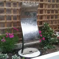 Dekoratif paslanmaz çelik açık tasarım bahçe çeşme şelale