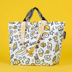 กระเป๋าผ้าแคนวาสพับได้พิมพ์โลโก้ตามสั่งคุณภาพสูง สำหรับงานนิทรรศการและโฆษณา กระเป๋าของขวัญหลากสี - Product Image 6