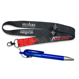 Custom Cheap Printed Nylon Polyester Lanyard Design Woven Lanyard Personalised Neck Lanyard Pen Holder