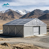 Tente industrielle imperméable personnalisée de hangar de stockage d'abri d'entrepôt de grande envergure sans murs