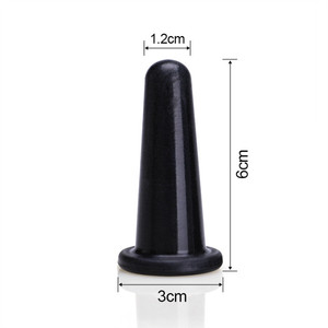 Conjunto de Terapia de Ventosas de <span class=keywords><strong>Silicone</strong></span> Preto para Massagem Facial - Atacado - Product Image 6