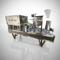 Machine de scellage automatique pneumatique PLC pour gobelets, idéale pour l'eau, le yaourt, le lait, les jus, les boissons, les poudres chimiques, le thé – Scelleuse de film en rouleau