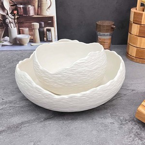 5.5/8 Inch Restaurant Decoratieve Rots Witte Zwarte Slakom Diner Fruit Keramische Kom Set Voor Het Serveren Van Voedsel Catering Serviesgoed - Product Image 4