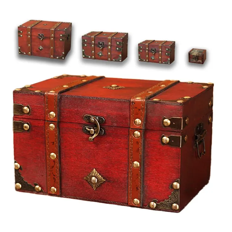Grosir kualitas tinggi dekorasi rumah kotak penyimpanan kayu dengan kunci penyimpanan celana dan kotak dekoratif