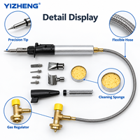 Torche de soudage au gaz butane portable YIZHENG YZ-091 pour la réparation électronique, les circuits imprimés, les bijoux, le bricolage en extérieur