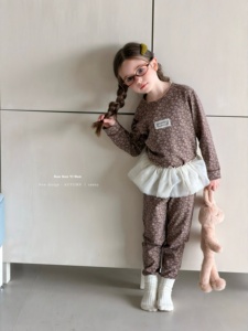 Pyjama enfant en coton, 95,5 % coton, 4,5 % élasthanne, doux, extensible, manches longues, ensemble de pyjama, OEM, RTS, disponible en gros - Product Image 5