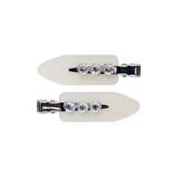 Nouvelles pinces à cheveux en acétate motif ailes d'ange et nuages, barrettes à bec de canard en strass et cristal, accessoires capillaires féériques Y2K pour femmes et filles