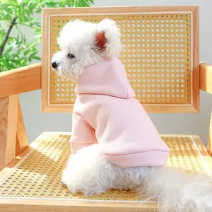 थोक पालतू कपड़े ठोस रंग कुत्ते कपड़े लक्जरी गुणवत्ता रिक्त कुत्ते हूडि स्वेटर कोट पिल्ला कुत्तों के लिए अनुकूलित