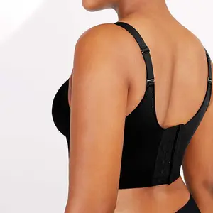 Großhandel Neuankömmling Plus Size Push Up BH Nahtloser Rücken Fett kontrolle Shape wear Wireless Women Bra