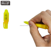 Stylo marqueur de sécurité électrique, avec lumière UV, stylo magique, détection d'encre, lumière UV