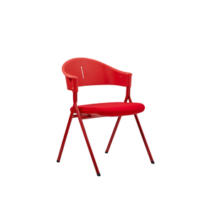 Moderna <span class=keywords><strong>sedia</strong></span> da ufficio <span class=keywords><strong>in</strong></span> metallo rosso <span class=keywords><strong>regolabile</strong></span> <span class=keywords><strong>in</strong></span> <span class=keywords><strong>altezza</strong></span> impilabile Design <span class=keywords><strong>senza</strong></span> <span class=keywords><strong>ruote</strong></span> per la formazione di accoglienza visite dei visitatori della conferenza - Product Image 3