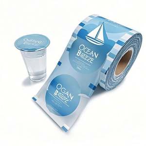 Rouleau de papier aluminium de film plastique laminé personnalisé pour l'emballage alimentaire flexible pour la machine à emballer automatique de café - Product Image 2