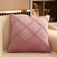 Housse de coussin simple pour salon, en polyester
