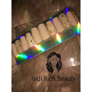 Nudes avec des paillettes dorées - Mesurez-moi après la commande - Product Image 2