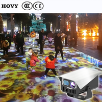 Lampu Proyektor Interaktif dengan Full HD 1080p, Speaker Terintegrasi, Kontrol Aplikasi untuk Permainan Proyeksi Lantai/Tanah di Atraksi Malam Hari