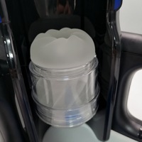 Neue THRUSTING-PRO 12cm Stoßende Hochgeschwindigkeits-Masturbationsmaschine Automatischer Teleskop-Vagina-Masturbator Sextoy für Männer