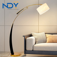 Lampadaire LED contemporain en fer à hauteur réglable, design créatif et personnalisé, pour salon, chambre et chevet
