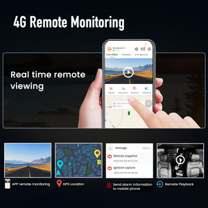 Cámara para Coche 4G de 3 Canales, 2K Frontal, Doble 1080P, Visión Nocturna, DVR, WiFi, GPS, Pantalla Táctil de 3 Pulgadas, Grabadora de Video Inteligente - Product Image 2