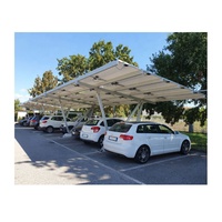 Système de carport solaire en aluminium à installation rapide avec support de voiture photovoltaïque Système de montage solaire efficace