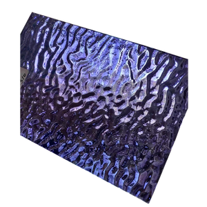 Kiến Trúc Fusing Stained Glass Màu Xanh Lá Cây Textured Stained Glass Panel Đối Với Xây Dựng Ốp Tường Trang Trí Stained Glass <span class=keywords><strong>Sheets</strong></span> - Product Image 6