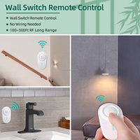 Interrupteur d'éclairage intelligent Kit d'interrupteur d'éclairage sans fil WiFi 2.4Ghz avec télécommande Alexa Google Aucun concentrateur requis Lampe de plafond à LED