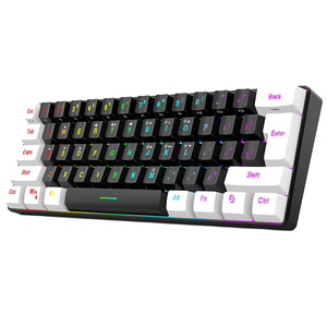 Custom 60 Percent English Gaming <b>Keyboard</b> Kit French Wired USB Gaming <b>Keyboard</b> RGB <b>Keyboard</b> for Gamers - Product Image 1