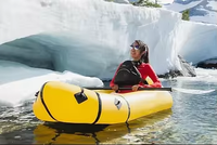 Accepter personnalisé PVC léger une personne gonflable Packraft Frontier Packraft avec pagaie