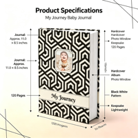 Carnet pour enfants personnalisé professionnel avec impression sur mesure, reliure agrafée, couverture rigide spirale, plastification, couverture personnalisée pour le suivi de la croissance du bébé