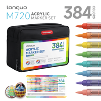 Lot de 384 marqueurs acryliques liquides directes, grande gamme de couleurs, pour artistes, fournitures d'art en gros