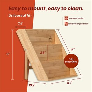Giá Để Gia Vị Nhà Bếp Bằng Tre Giá Sắp Xếp Để Bàn Giá Sắp Xếp Gia Vị Thân Thiện Với Môi Trường Kệ Gia Vị 3 Tầng Hỗ Trợ Tùy Chỉnh - Product Image 2