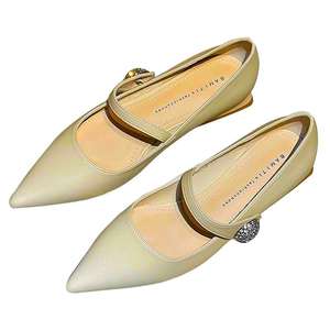 Nuevos zapatos de tacón grueso estilo vintage para mujer con pedrería, resistentes al agua, cómodos y transpirables para damas. - Product Image 4