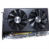 Carte graphique RX 580 haute performance 8 Go GPU de jeu pour PC de bureau Prêt 256 bits Carte vidéo d'occasion
