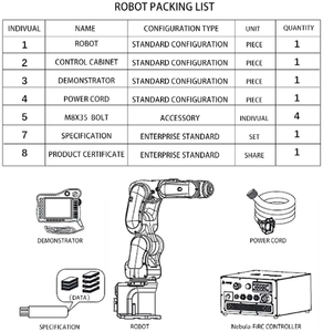 Bras robotisé d'assemblage TIANJI à faible coût, nouvelle arrivée, 6 axes, manipulateur industriel, charge utile de 25 kg, bras robotique industriel - Product Image 5