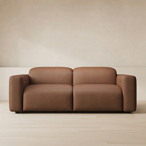 FERLY Modular Leather <strong>2</strong> <strong>Piece</strong> Sofa Recliner Sectional <strong>Couch</strong> for Living Room Furniture <strong>Set</strong> - Product Image 1