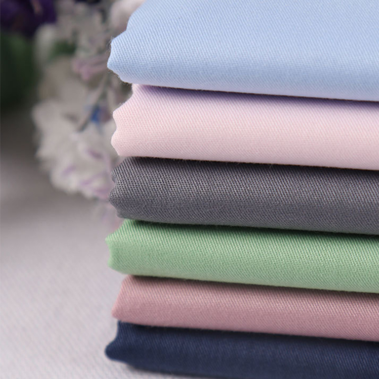 Wholesale 100% Pure Cotton Fabric Egyptian Raw Material Roll Woven Knit Twill Poplin Plain Pima 240gsm Plain Dyed Other Clothing