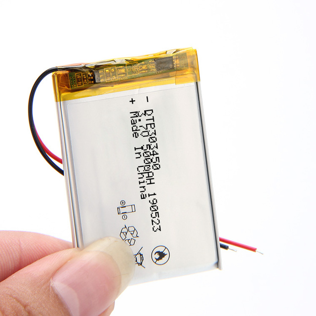 Thin Musical Electronic Battery 303450 3.7v Lipo Battery 500mah