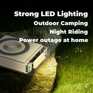 Banco de energía EONLINE para <span class=keywords><strong>IPhone</strong></span> 14 <span class=keywords><strong>13</strong></span> cargador inalámbrico 10000mAh batería transparente portátil 22,5 W cargador rápido linterna LED - Product Image 6