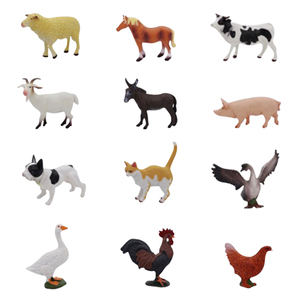 Modelos de animales de granja altamente realistas, juego de figuritas educativas, juguete para decoración de niños, regalo creativo de aprendizaje interactivo de animales - Product Image 3