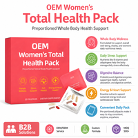 Pack de santé complète pour femmes, multivitamines en sachets pour femmes, bien-être féminin, 30 unités, complément alimentaire quotidien, vente en gros