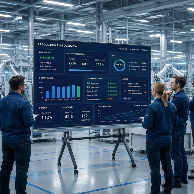 55 65 75 Inch Industrial Interactive LCD Display 4K Smart Board 20-Point Touch Aluminum Frame Android & Windows