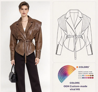 Veste bomber en faux daim pour femme, style oversize, manches chauve-souris, fermeture éclair, coupe courte, streetwear