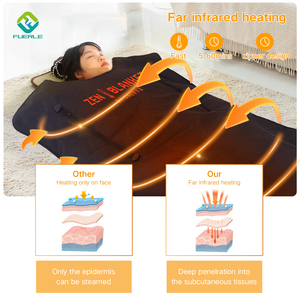 ผ้าห่มซาวน่าอินฟราเรดแบบพกพาสำหรับใช้ในบ้าน ยี่ห้อ Fuerle ซาวน่าอินฟราเรดแบบยืนสำหรับร่างกาย ปลั๊กแบบ US ผลิตจากซิลิโคน - Product Image 2
