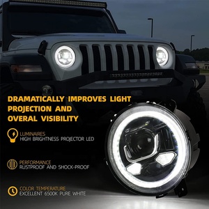 อุปกรณ์ตกแต่งรถยนต์ RAYCH ไฟหน้า LED 40W พร้อมไฟสูง/ต่ำ สีขาว DRL ขนาด 9 นิ้ว ไฟหน้าทรงกลม 9 นิ้ว ไฟหน้า LED ทรงกลม 9 นิ้ว - Product Image 4