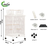 Vente de grandes cages à oiseaux en métal, volières pour perruches, cages et maisons pour animaux de compagnie, cages à oiseaux durables en fil de fer pour perroquets, canaris, oiseaux