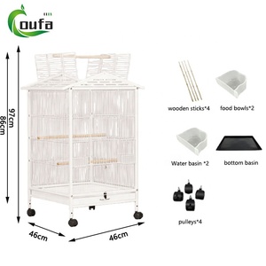 Jaulas para Pájaros Grandes en Oferta, Jaulas de Metal para Periquitos, Aviarios, Jaulas y Casas para Mascotas, Jaulas Duraderas de Alambre de Hierro para Loros, Canarios y Otras Aves - Product Image 6