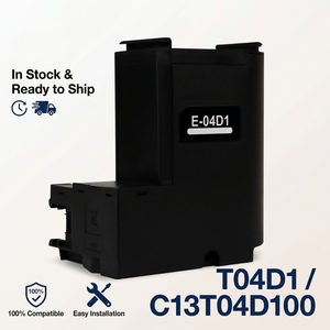 Boîte d'encre de maintenance T04D1 C13T04D100 avec puce pour imprimante <span class=keywords><strong>Epson</strong></span> <span class=keywords><strong>EcoTank</strong></span> ET2760 ET3700 ET4760 M2170 L6170 <span class=keywords><strong>L6190</strong></span> WF2860 XP5100 - Product Image 1