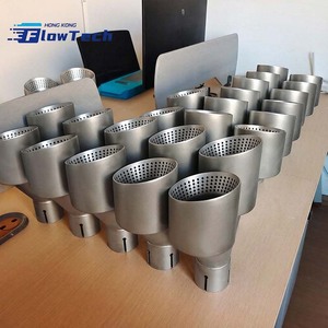 ปลายท่อไอเสียรถยนต์สแตนเลสแบบตาข่าย/แบบเจาะรู สำหรับตกแต่งรถยนต์ - Product Image 4