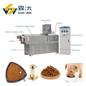 Machine de Production d'aliments pour poissons, Machine de fabrication de nourriture, de petite capacité 100-150 kg/h, pour chiens et chats