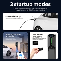 Chargeur rapide pour véhicule électrique AC/DC haute puissance, type 2, nouvelle application intelligente, contrôle à distance, système de sécurité multi-protection, domicile