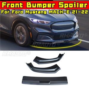 Pour Ford Mustang MACH-E 21-22 : Kit Carrosserie Complet (Lame de Pare-chocs Avant, Diffuseur, Spoiler) Noir Brillant – Pièce de Modification pour Pare-chocs - Product Image 1